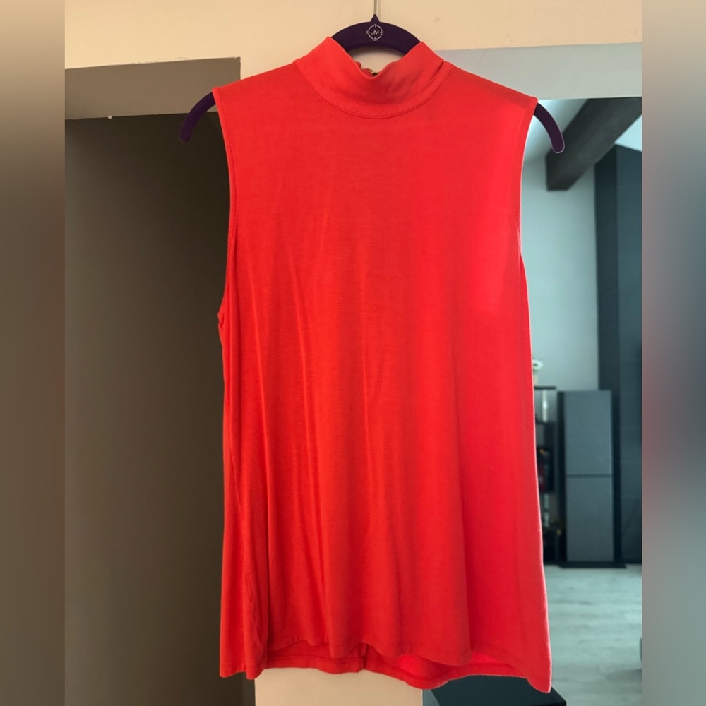 Calvin Klein Coral Turtleneck Tanktop